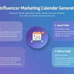 Streamline your influencer marketing campaigns with our intelligent Content Calendar Generator - transform your marketing goals into structured, actionable content plans.
