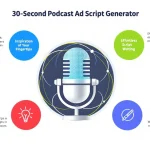 Revolutionize your podcast advertising strategy with the 30-Second Podcast Ad Script Generator - create compelling, tailored ad scripts in minutes.