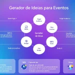 Revolucione o planejamento do seu evento com nosso Gerador de Ideias para Promoção de Eventos - transforme dados em estratégias personalizadas de marketing em poucos cliques.