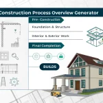 Transform your construction project planning with our interactive Construction Process Overview Generator - your comprehensive guide from foundation to final touches.