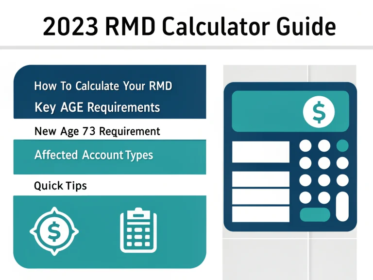 Navigate retirement distribution requirements with ease using our comprehensive 2023 RMD Calculator Guide infographic.