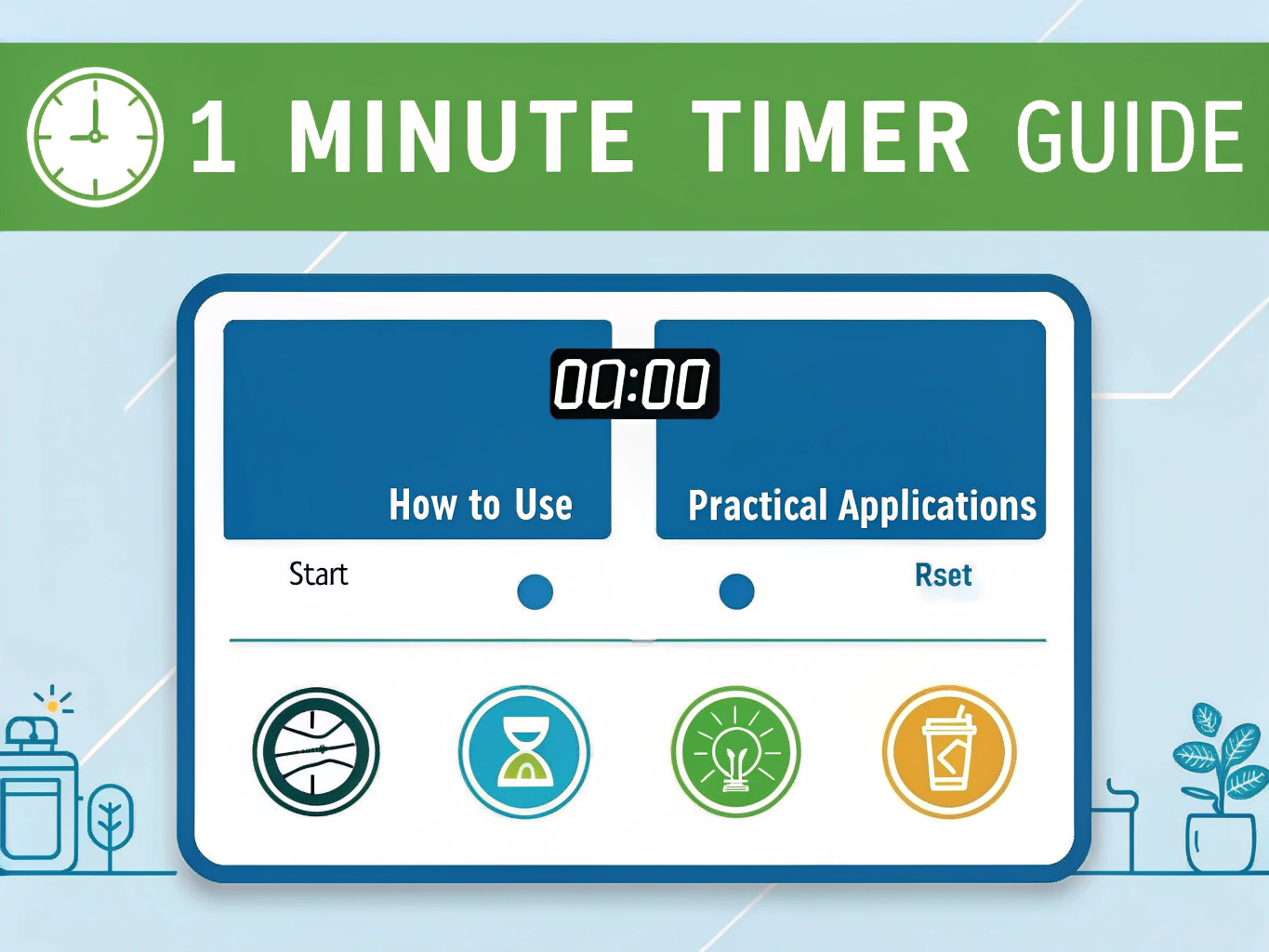 Maximize your productivity and daily routines with this comprehensive guide to using a 1 Minute Timer - the perfect tool for quick tasks, microbreaks, and focused intervals.
