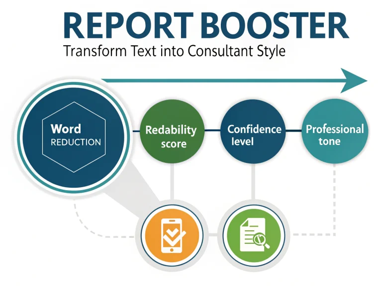 Transform weak business writing into confident, consultant-quality content with AI-powered analysis and professional enhancement metrics.
