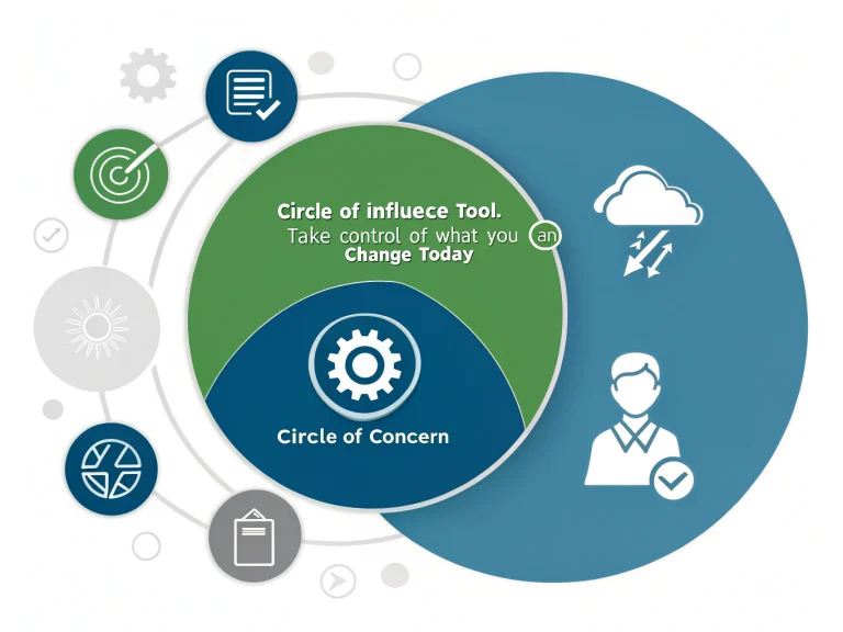 Master your challenges with the Circle of Influence Tool - focus your energy on what you can control and transform stress into actionable progress.